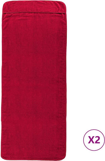vidaXL Set 2 Hotelhandtücher 200x75 cm Gewicht: 400gsm