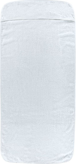 vidaXL Σετ 4 Ξενοδοχειακές Πετσέτες Προσώπου 135x60 εκ. Λευκές Βάρους 400gsm