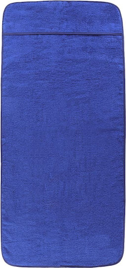 vidaXL Set 6 Hotel Face Towels 135x60 cm 400gsm Blue