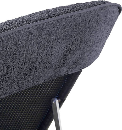 vidaXL Set 2 Hotelhandtücher 200x75 cm Holzkohle Gewicht: 400gsm