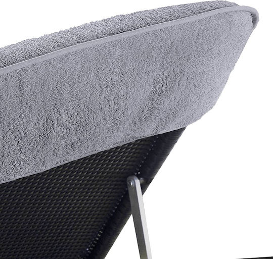 vidaXL Set 2 Hotel Face Towels 135x60 cm 400gsm Gray