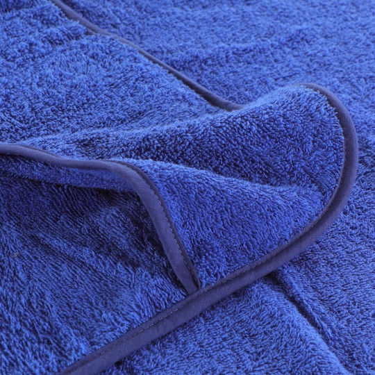 vidaXL Set 4 Hotel Face Towels 135x60 cm 400gsm Blue