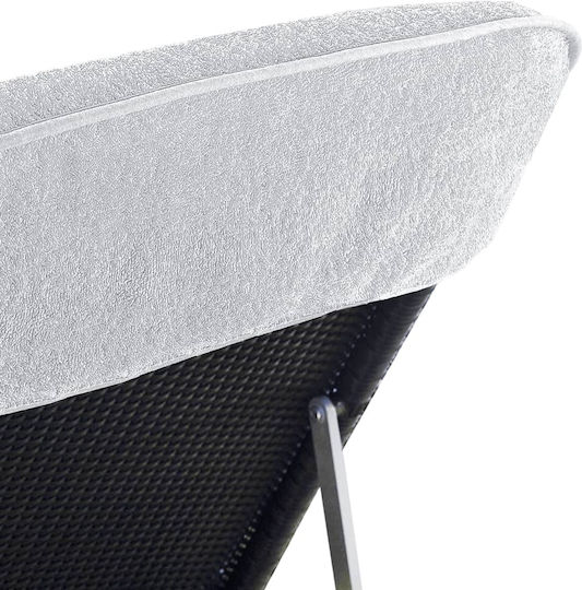 vidaXL Σετ 4 Ξενοδοχειακές Πετσέτες Προσώπου 135x60 εκ. Λευκές Βάρους 400gsm