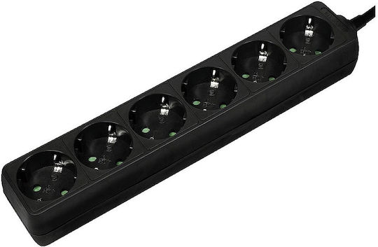 LogiLink Power Strip 6 Positions with Cable 1.5m