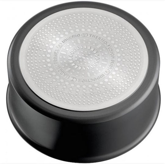 Tefal Ingenio Ultimate Σετ Κατσαρόλες από Αλουμίνιο Μαύρα με Επίστρωση από Πέτρα 3τμχ