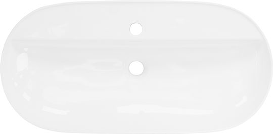 ML-Design Deasupra Blatului Chiuvetă Ceramică 80x40x12cm Alb