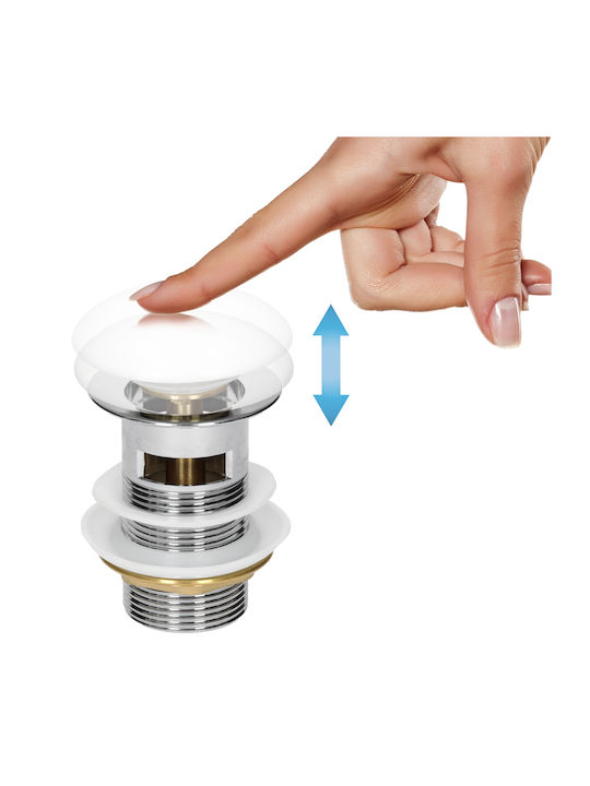ECD Germany Вградена / Надеждна мивка Керамика 81x46.5x17.5см Бял