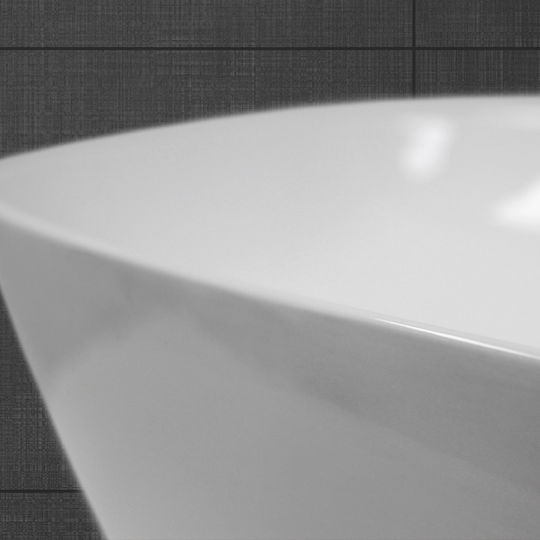 ECD Germany Countertop Sink Ceramic 40.5x40.5x14cm White
