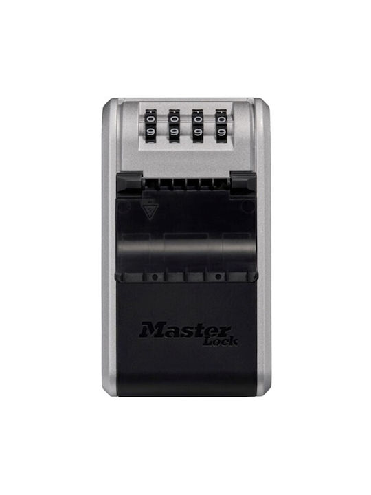 Master Lock Wall-mounted Combination Key Holder Metallic with Combination Dial 10 Hooks 19.6x7.6x5.6cm