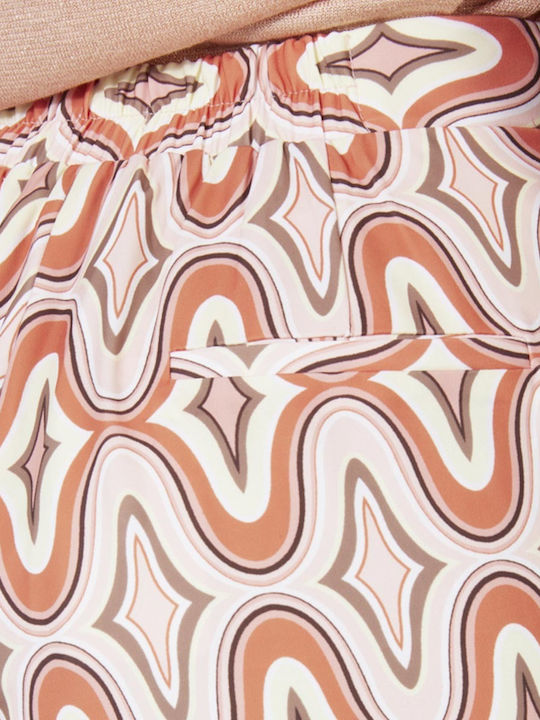 Women's Fabric Trousers Orange