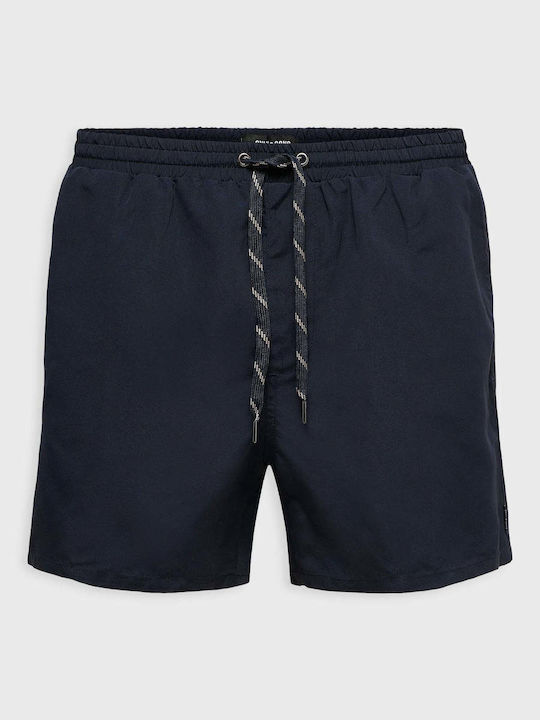 Costum De Baie Bărbați Pantaloni Scurți Albastru Marin