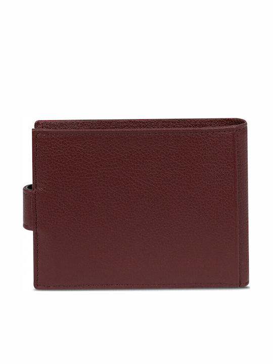 Leather Men's Wallet Classic Burgundy