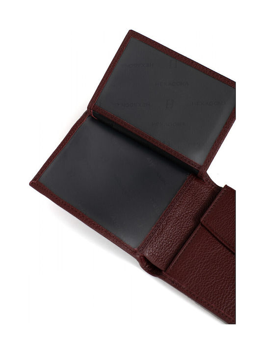 Leather Men's Wallet Classic Burgundy