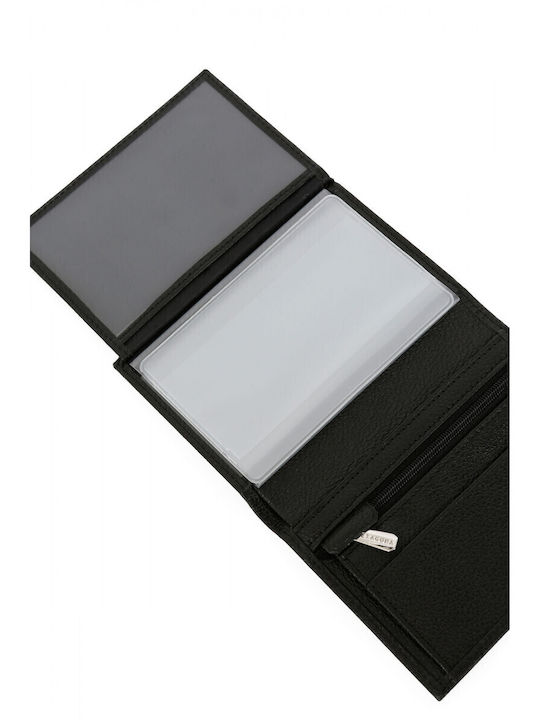 Leather Men's Wallet Cards Black