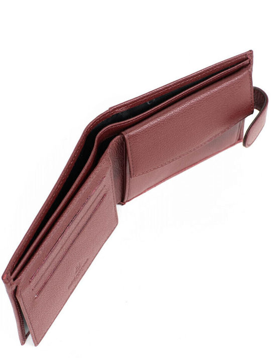 Leather Men's Wallet Classic Burgundy