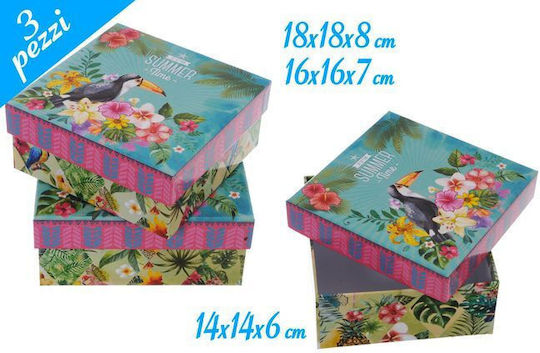 General Trade Paper Box for Gift Multicolour 3pcs