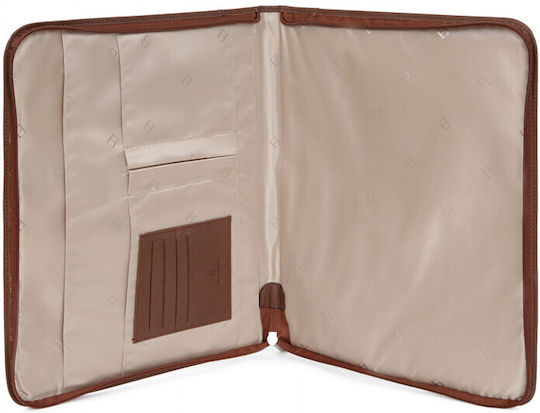 Hexagona Clipboard Bifold Conference for Paper A4 Brown 1pcs