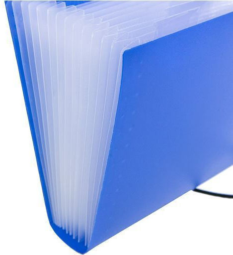 Officenet Clipboard Flexible Accordion for Paper A4 Blue 1pcs