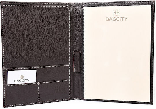 BagCity Ντοσιέ Δίφυλλο Συνεδρίου για Χαρτί A4 Καφέ