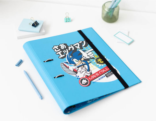 Grupo Erik Mappe mit 2 Ringen für Papier A4 Hellblau 1Stück