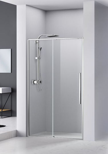 Sparke Duschwand für Dusche mit Schieben Tür 100x200cm Sauberes Glas