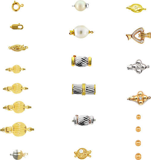 Margaritari Metallic Jewelry Clasp 0.9x0.9cm.
