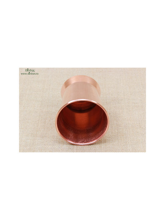 Glas Wasser aus Kupfer in Rose Gold Farbe 400ml