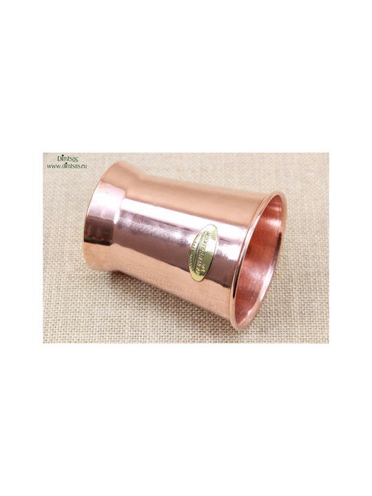 Glas Wasser aus Kupfer in Rose Gold Farbe 400ml