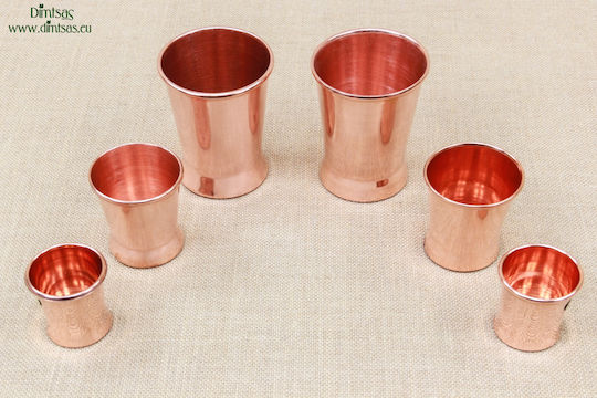 Чаша за Вода Медна Розово Злато 400ml