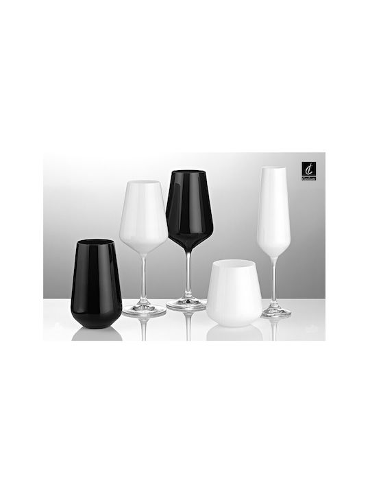 Set de Pahare pentru apa din Cristal în Culoare Alb 440ml 6buc