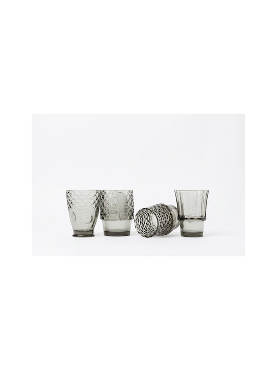 DOIY Set Gläser Wasser aus Glas 4Stück