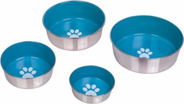 Nobby Bol din oțel inoxidabil Mâncare & Apă pentru Câine & Pisică 1.15lt 16.5cm în Culoare Albastru