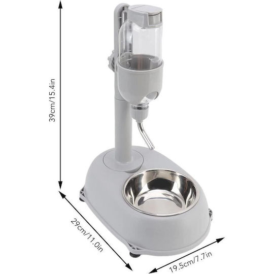 Factory Stainless Steel Bottle Food & Water for Dog & Cat with Base 500ml in Gray Color