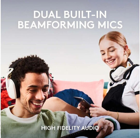 Logitech Wireless Combo G435 & G305 Over Ear Gaming Headset με σύνδεση Bluetooth / USB White/Lime