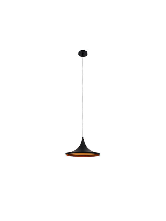 GloboStar Shanghai Black Bell Ceiling Light with E27 Socket 37x20x20cm