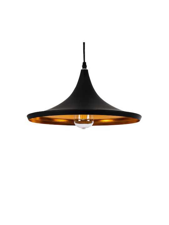 GloboStar Shanghai Black Bell Ceiling Light with E27 Socket 37x20x20cm