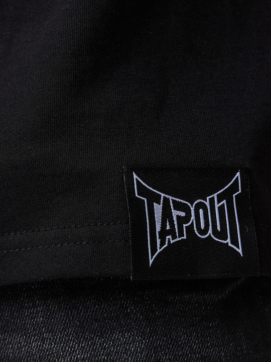 Tapout T-shirt Bărbătesc cu Mânecă Scurtă Negru