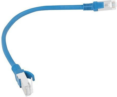 Lanberg U/UTP Cat.6 Ethernet Network Cable 0.25m Blue 1pcs