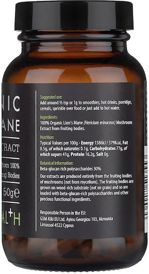Kiki Health Organic Lion's Mane 50gr