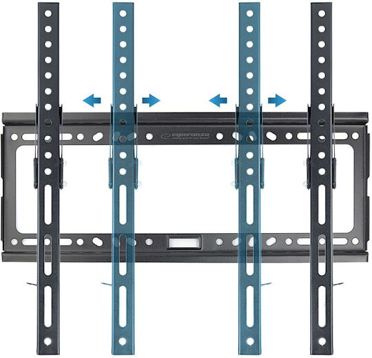 Esperanza Hypnos ERW014 Βάση Τηλεόρασης Τοίχου έως 70" και 30kg Μαύρο