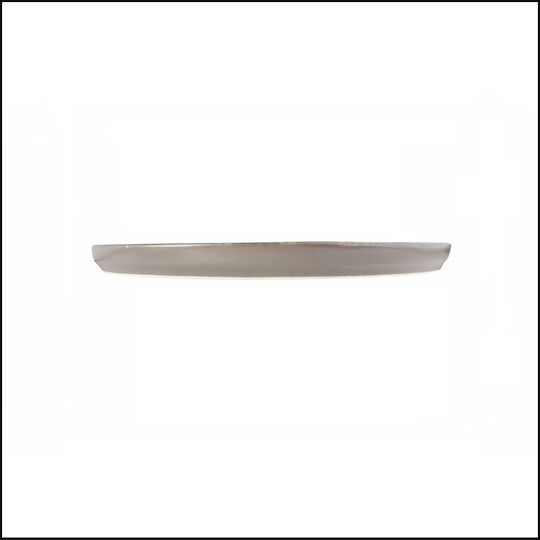 Porland Plate Shallow made of Porcelain Gray with Diameter 21cm