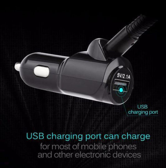 Andowl FM Transmitter Αυτοκινήτου Q-B68 mit Bluetooth / USB Schwarz
