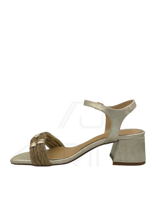 Leder Sandalen Anatomisch Gold