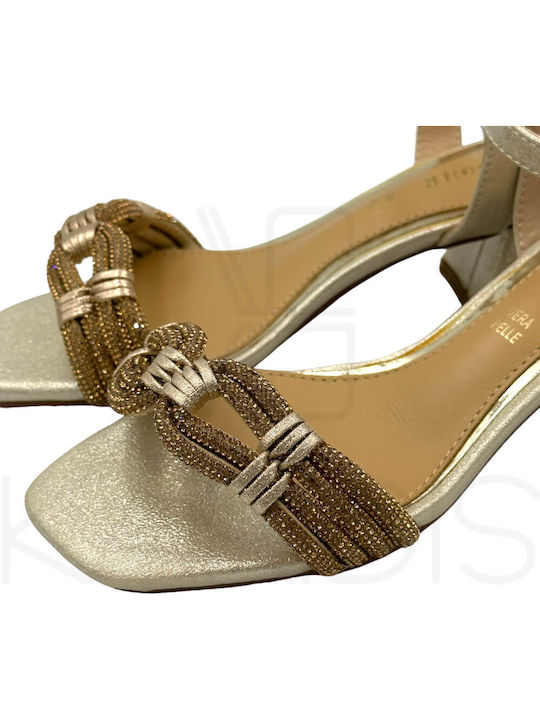 Leder Sandalen Anatomisch Gold