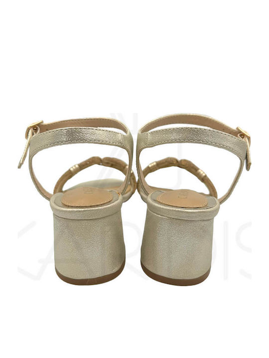 Leder Sandalen Anatomisch Gold
