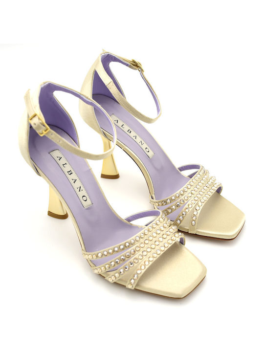 Albano Damen Sandalen in Gold Farbe