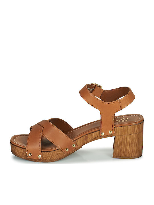 Lolla Sandale Elegante Damă Maro