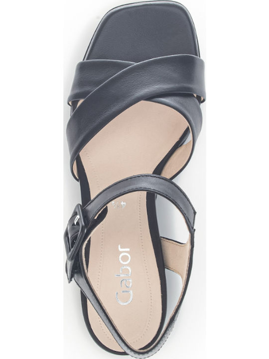 Leder Sandalen Anatomisch Schwarz