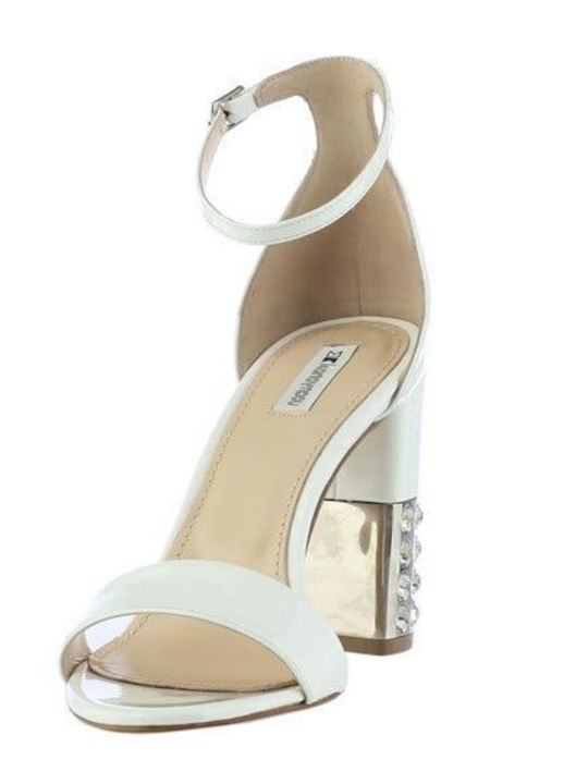 Leder Sandalen Weiß