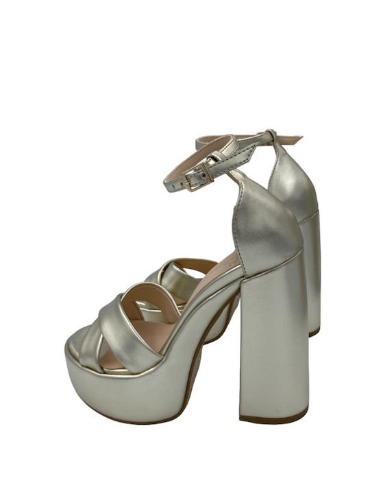 Leather Women's Sandals Gold